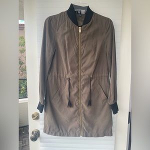 Long bomber jacket